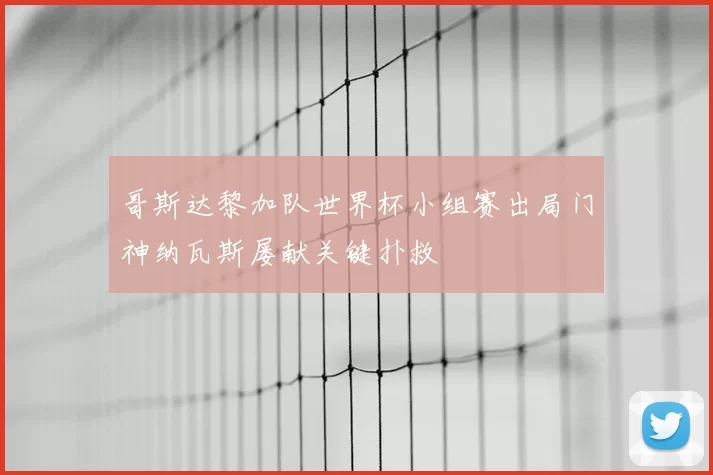 哥斯达黎加队世界杯小组赛出局门神纳瓦斯屡献关键扑救